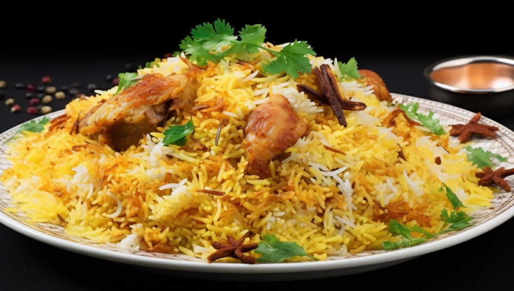 Annapurna Kitchen Serving Biryani