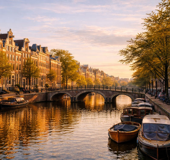 Amsterdam Golden Canal Ring Iconic Waterways