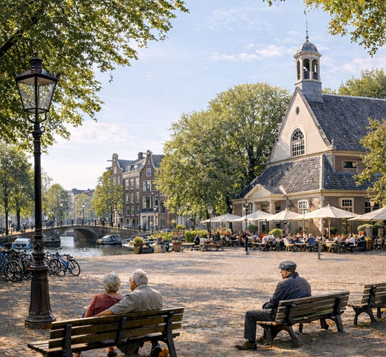 Koningsplein Amstelveld Squares Amsterdam