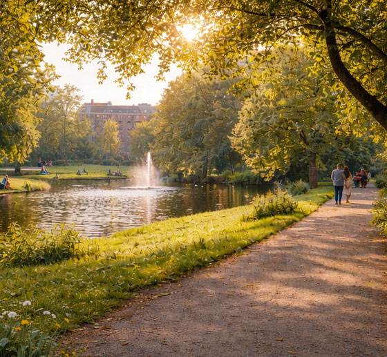 Sarphatipark Buurt Park Amsterdam
