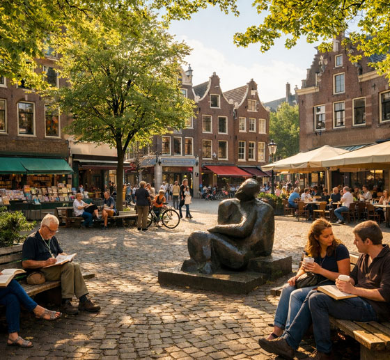Spui Square Amsterdam