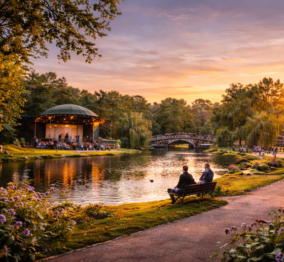 Vondelpark Paden Vijvers Amsterdam